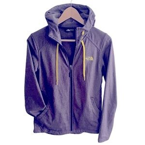 The North Face Hooded Soft-shell Full Zip Fleece Jacket Grape M